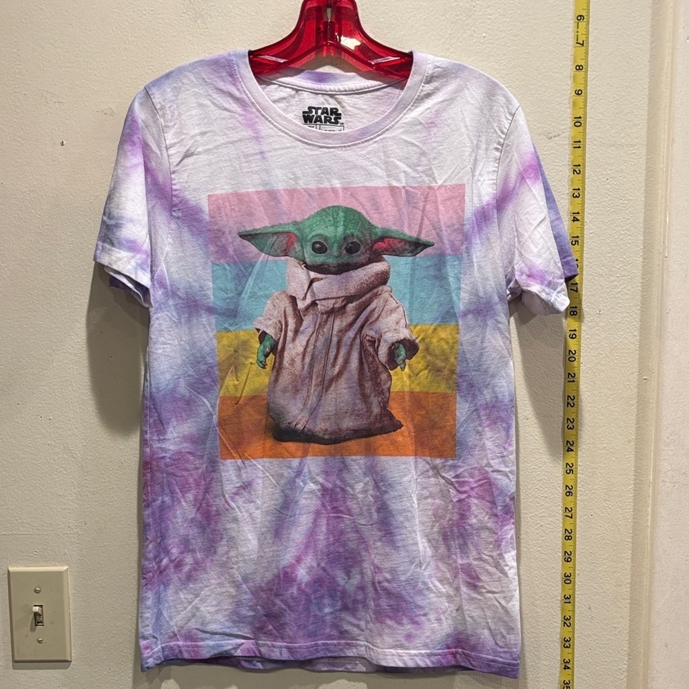 Star Wars Grogu Purple Tie-Dye Tee